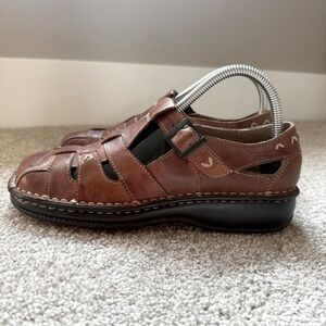 Eurostep Jackson women’s brown leather sandals size 7M